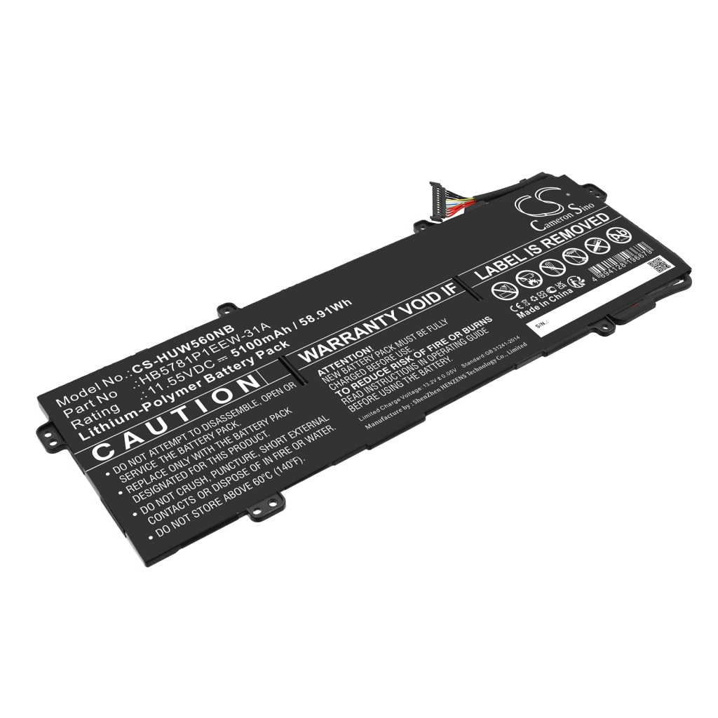 Batterier Ersätter MateBook 14S I7-11370