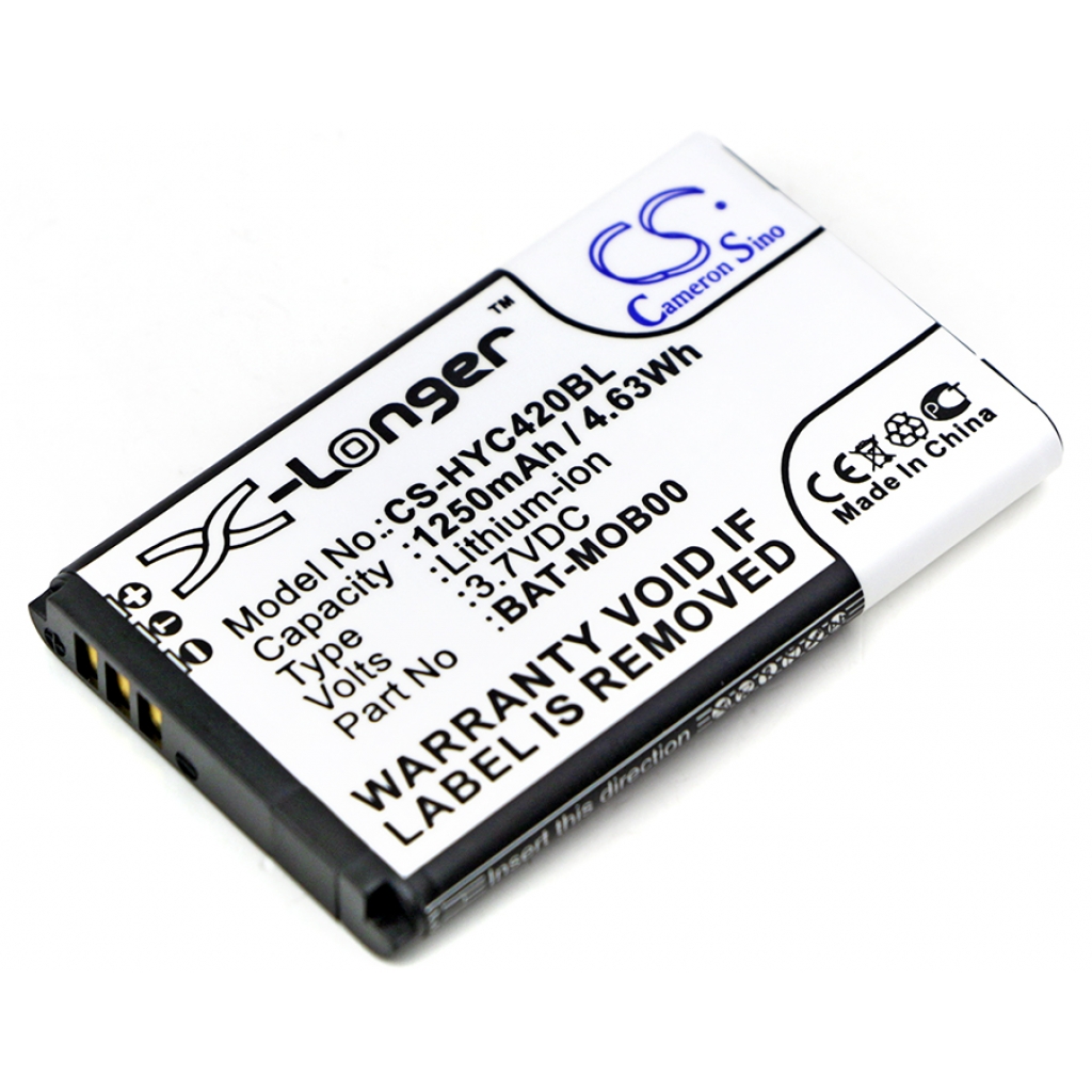 Batterier för skanner Honeywell CS-HYC420BL