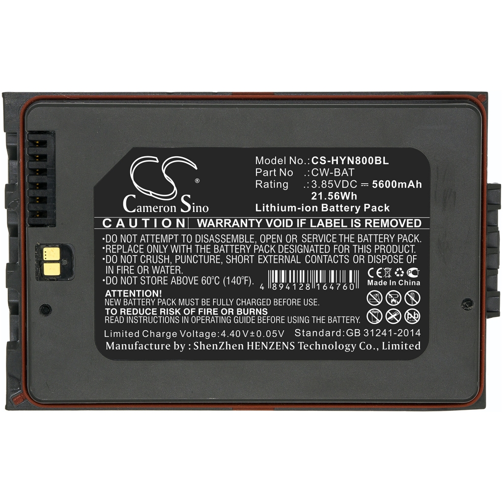 Batterier för skanner Honeywell CS-HYN800BL