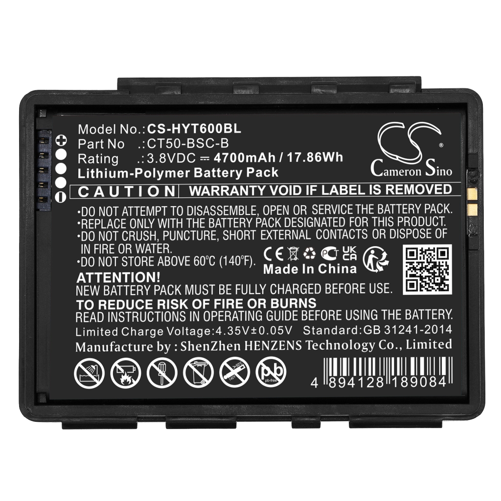 Batterier för skanner Honeywell CS-HYT600BL