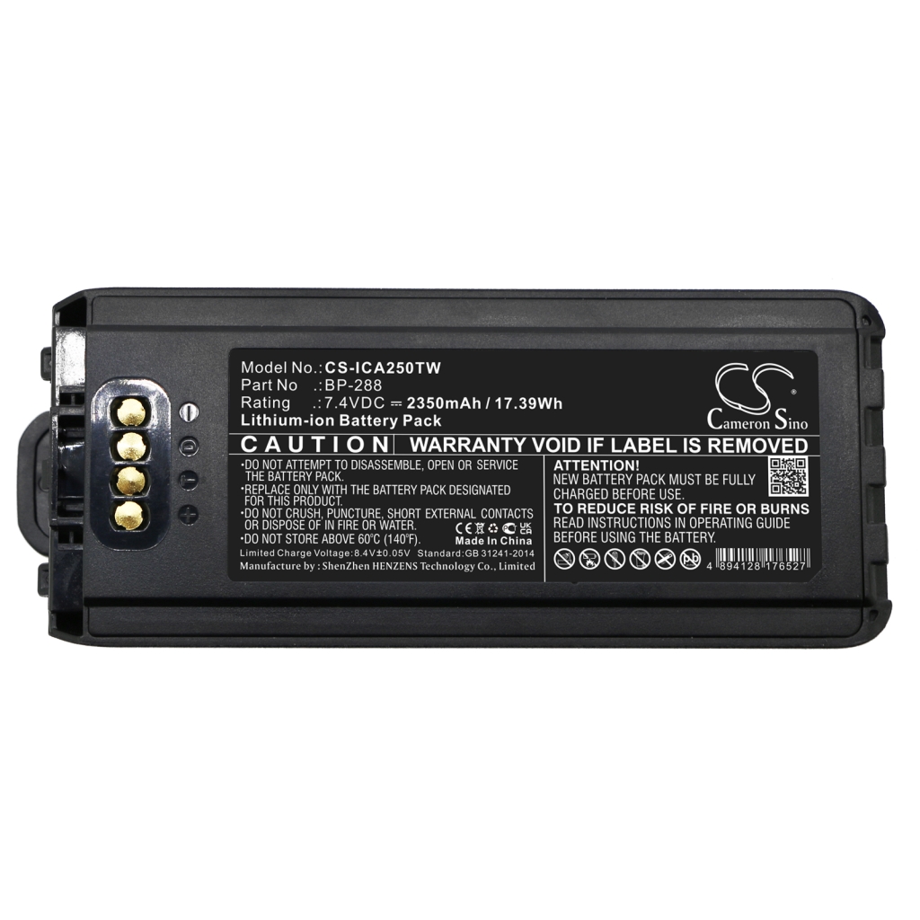 Batterier till radioapparater Icom CS-ICA250TW