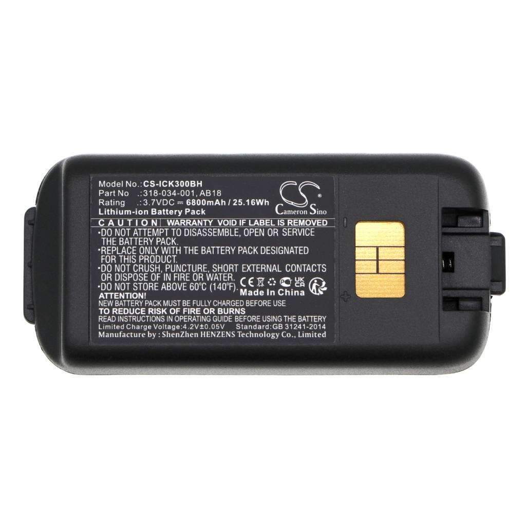 Batterier för skanner Intermec CS-ICK300BH