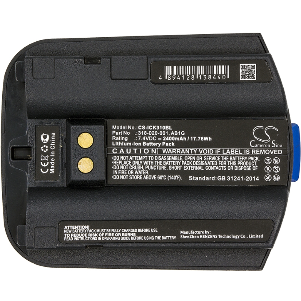 Batterier för skanner Intermec CS-ICK310BL