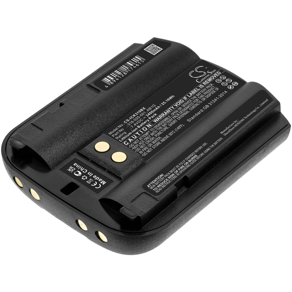 Batterier för skanner Intermec CS-ICK310BX