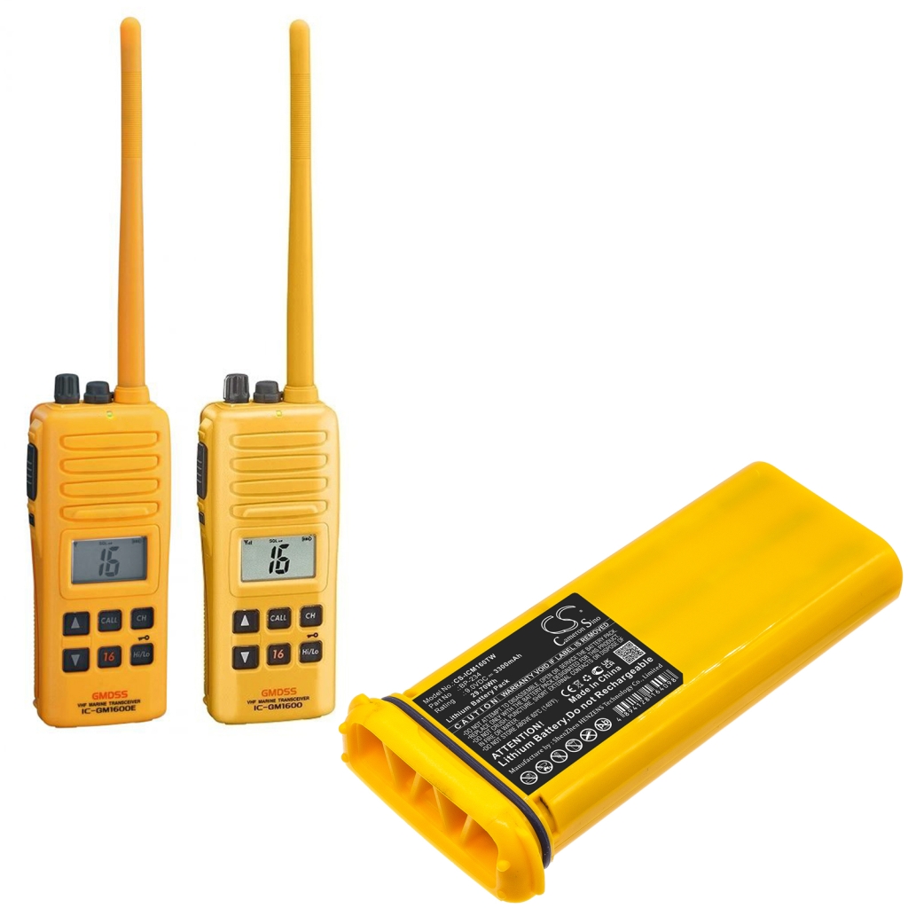 Batterier till radioapparater Icom CS-ICM160TW