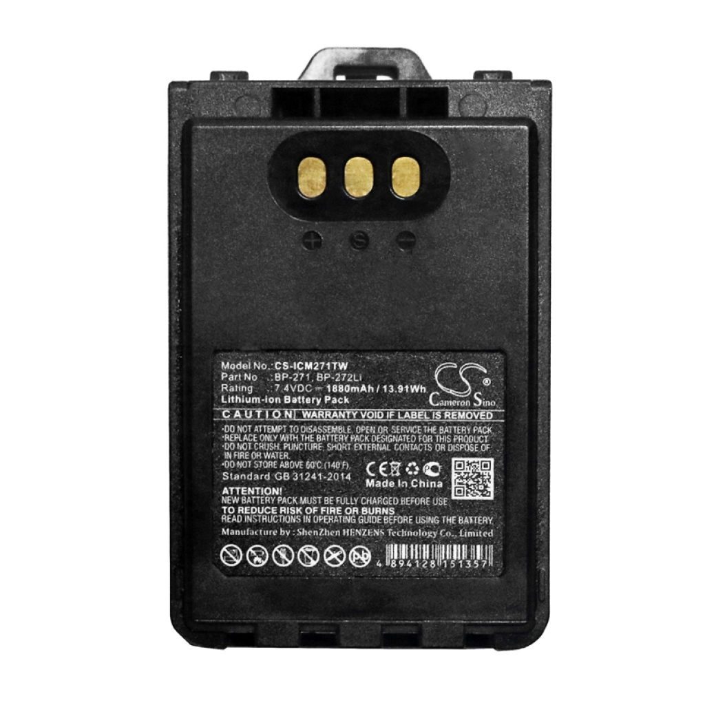 Batterier Ersätter BP-272Li