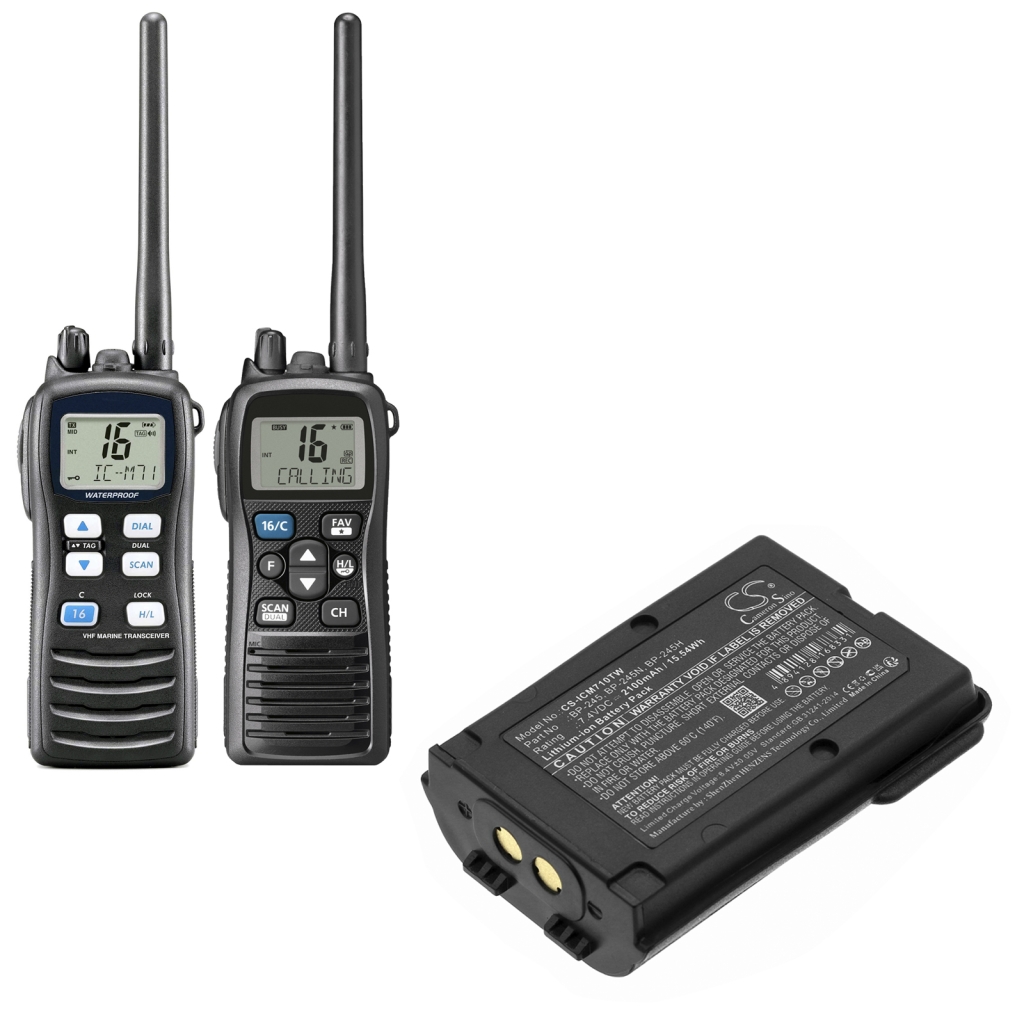 Batterier till radioapparater Icom CS-ICM710TW