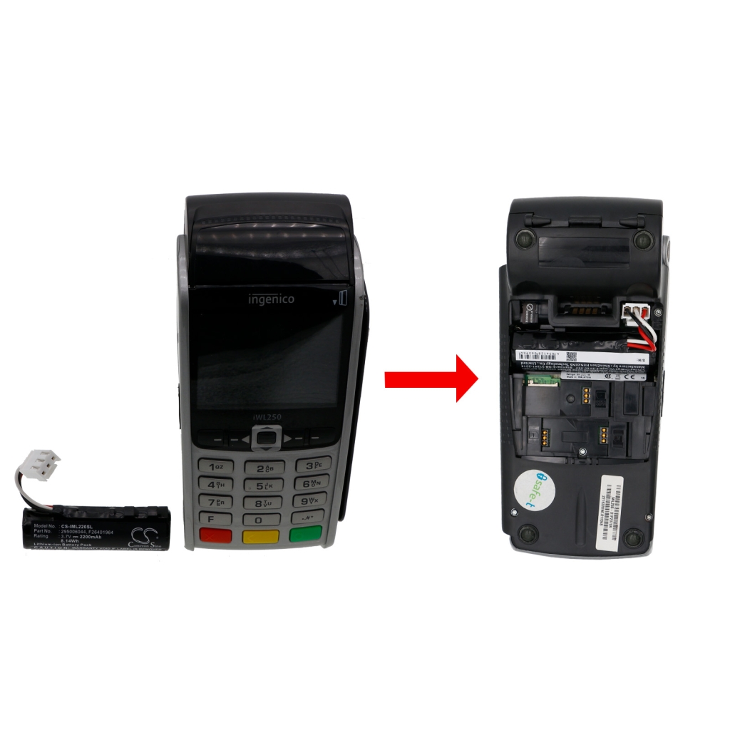 Payment Terminal Battery Ingenico iWL250