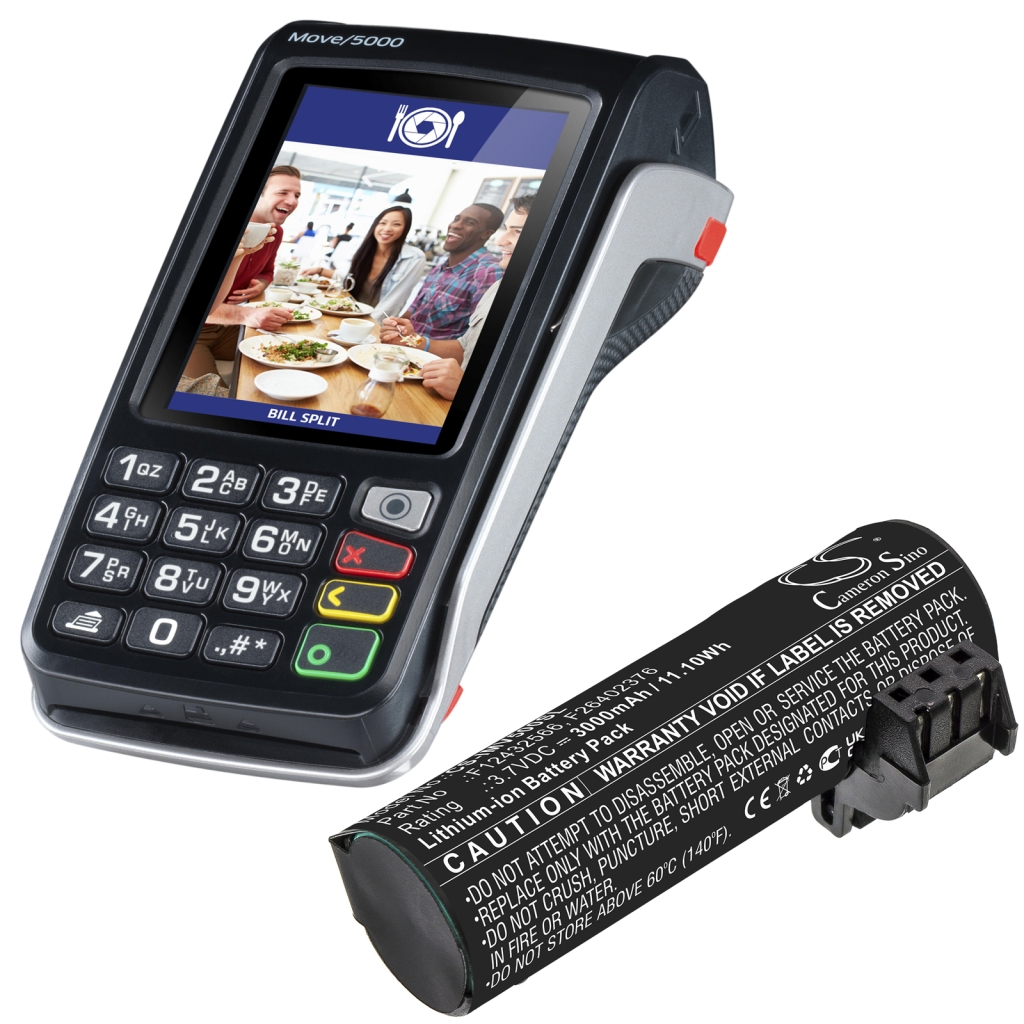 Batterier för betalningsterminaler Ingenico CS-IMV500SL