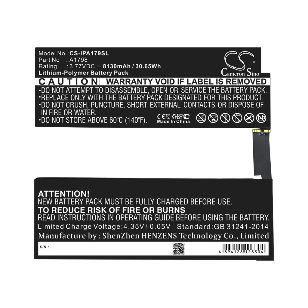 Tablet Battery Apple CS-IPA179SL