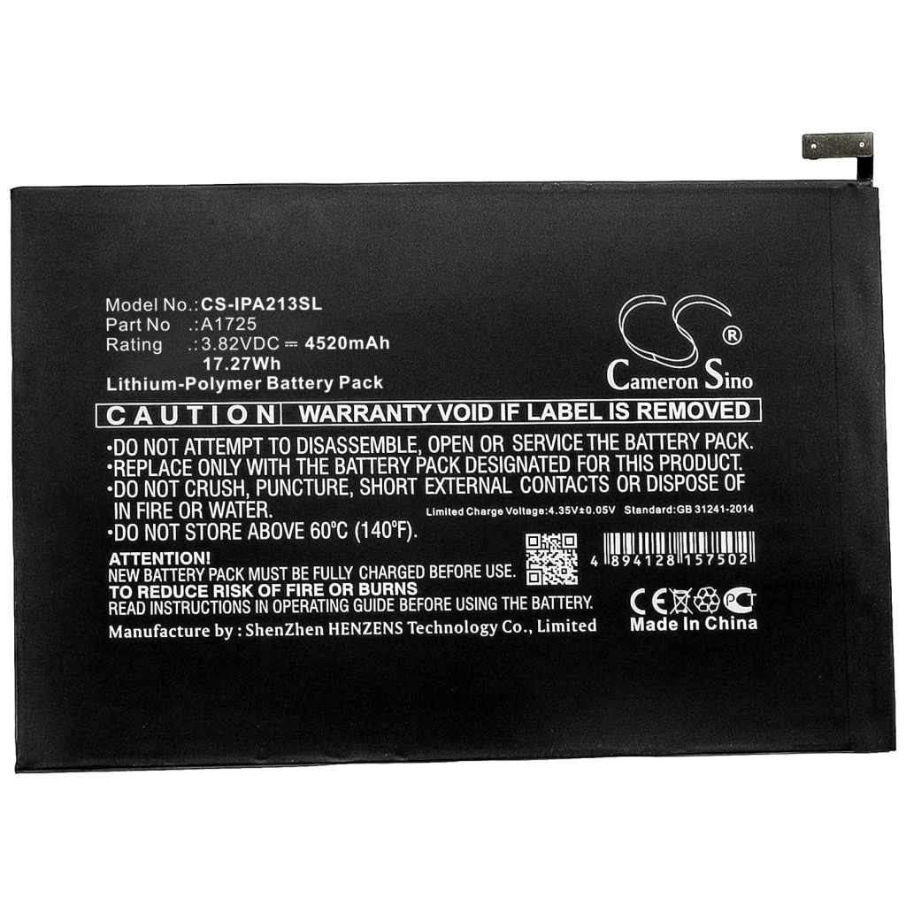 Compatible battery replacement for Apple A1725