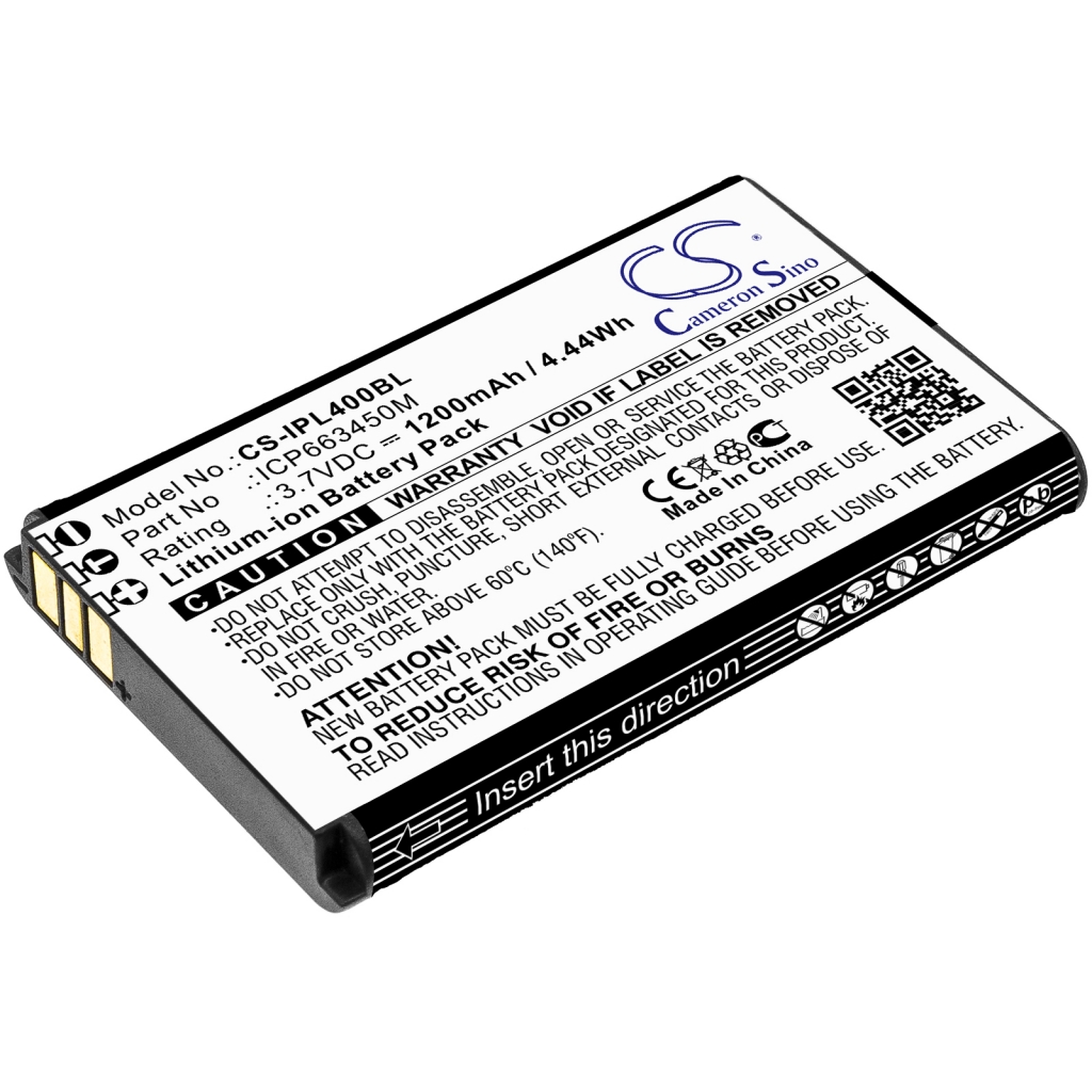 Batterier för skanner Infinite peripherals CS-IPL400BL
