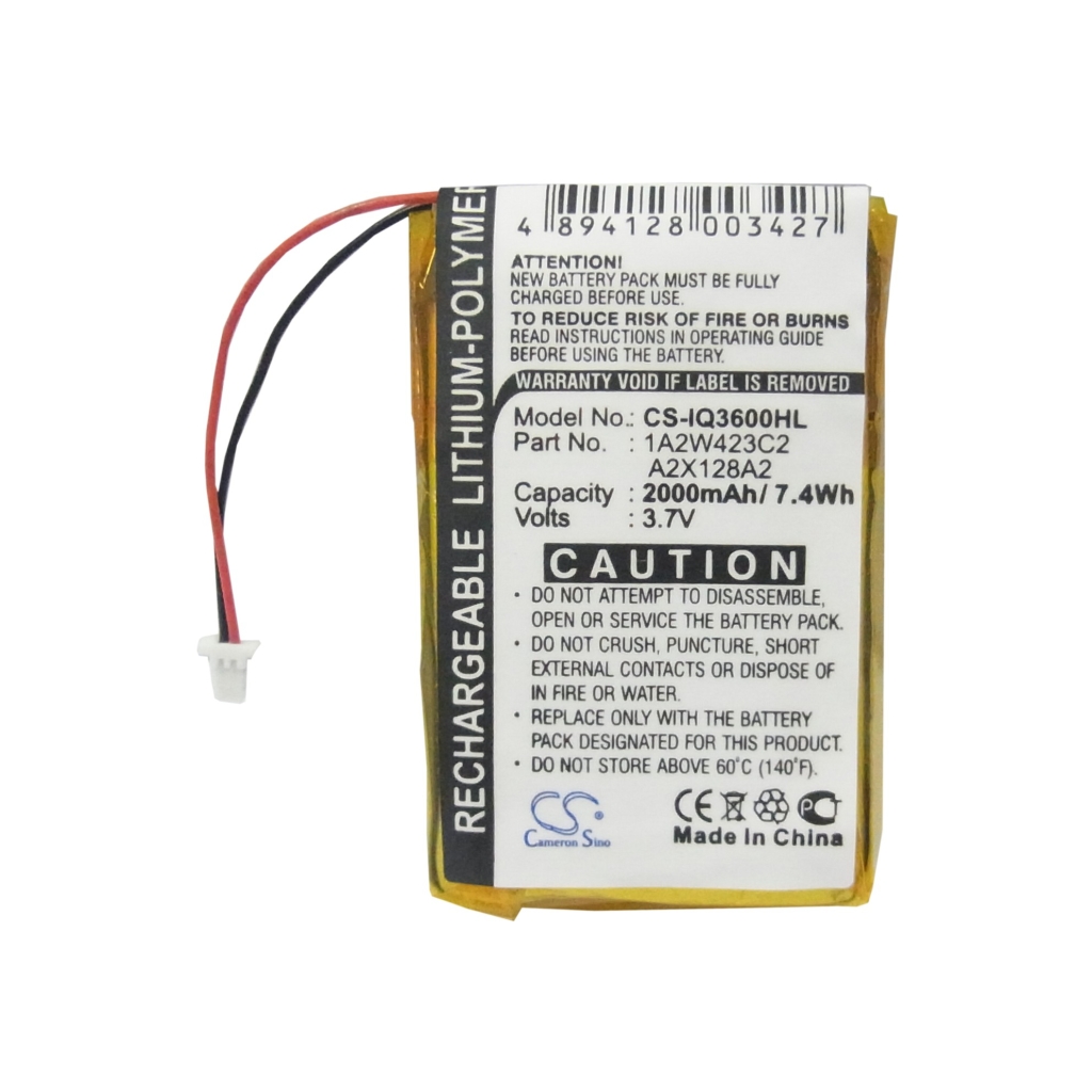 Batterier för navigering (GPS) BTI CS-IQ3600HL