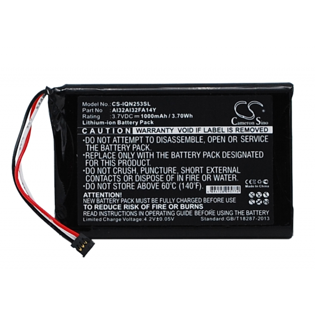 Batterier Ersätter Nuvi 2559LMT 5-inch