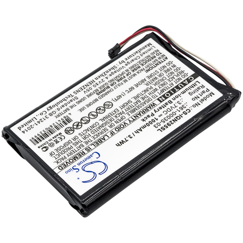 Batterier för navigering (GPS) Garmin CS-IQN295SL