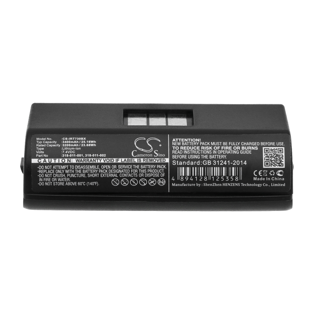 Batterier för skanner Intermec CS-IRT730BX