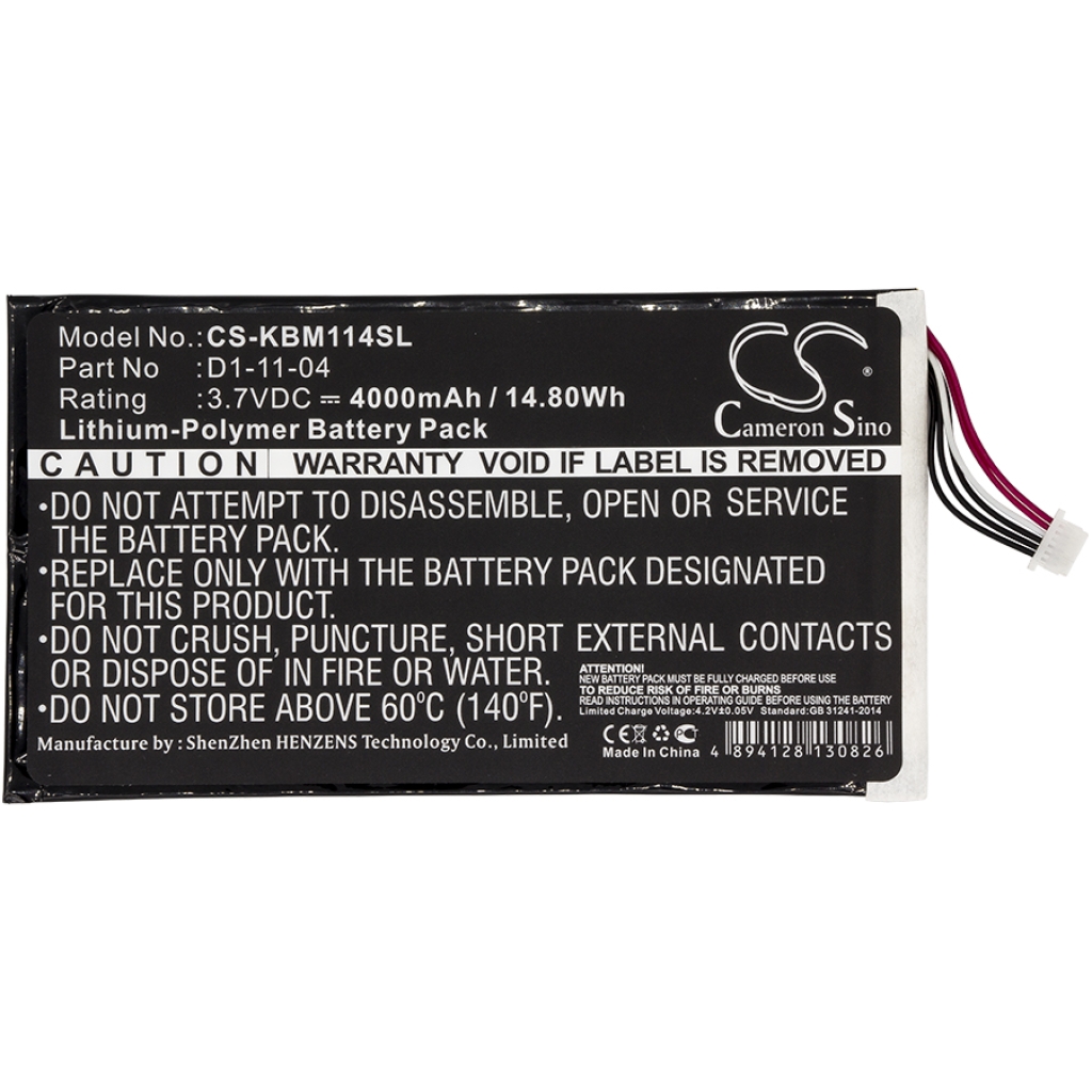 Ebook, eReader Battery Kobo CS-KBM114SL