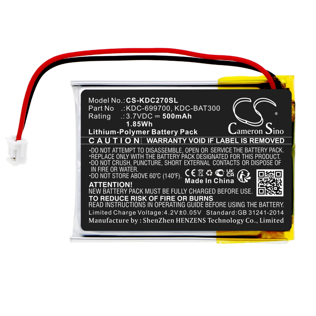 Batterier Ersätter KDC-699700