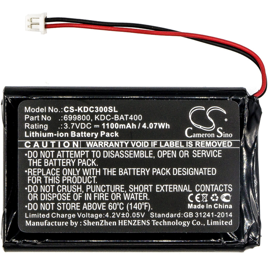 Batterier för skanner Koamtac CS-KDC300SL