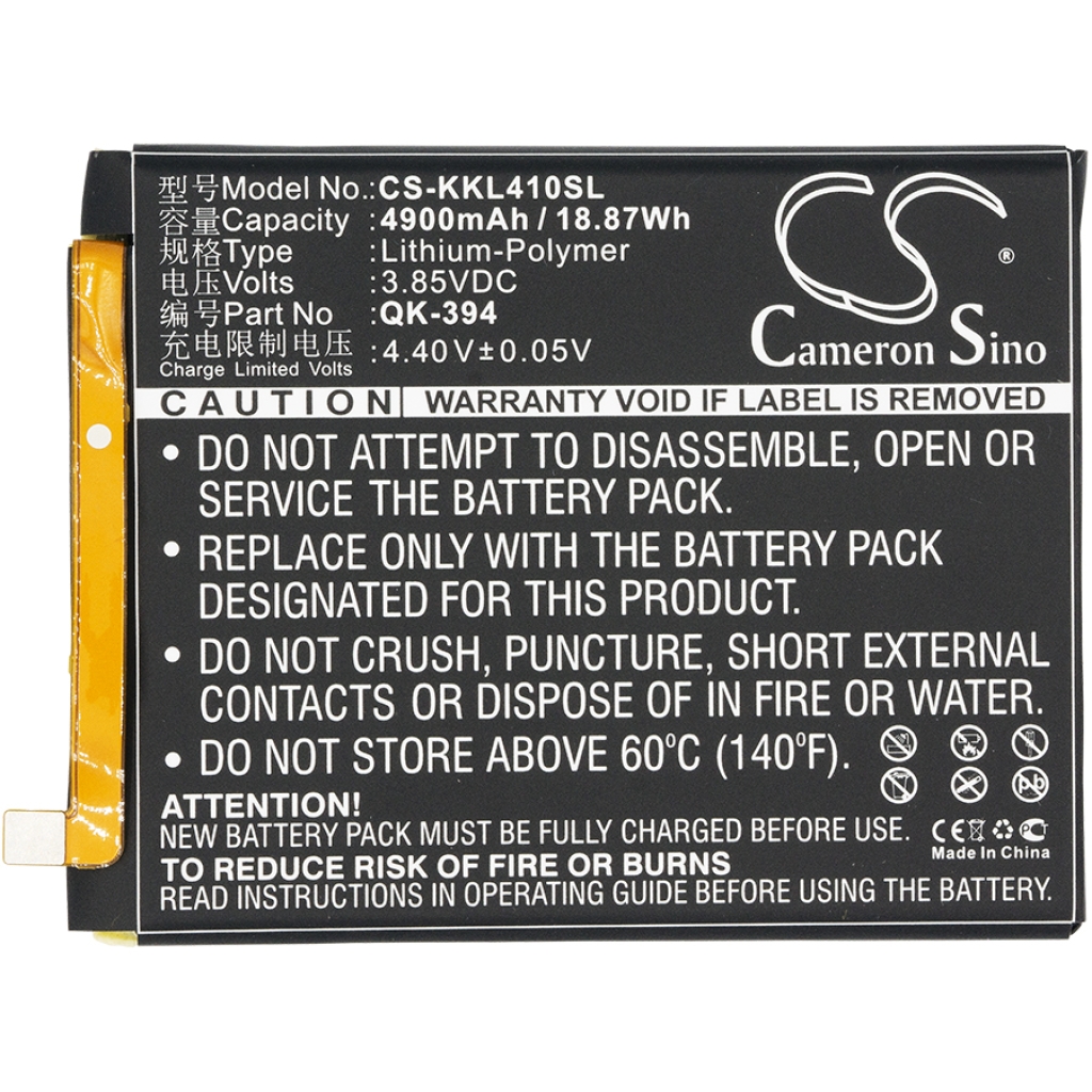 Batterier Ersätter QK-394