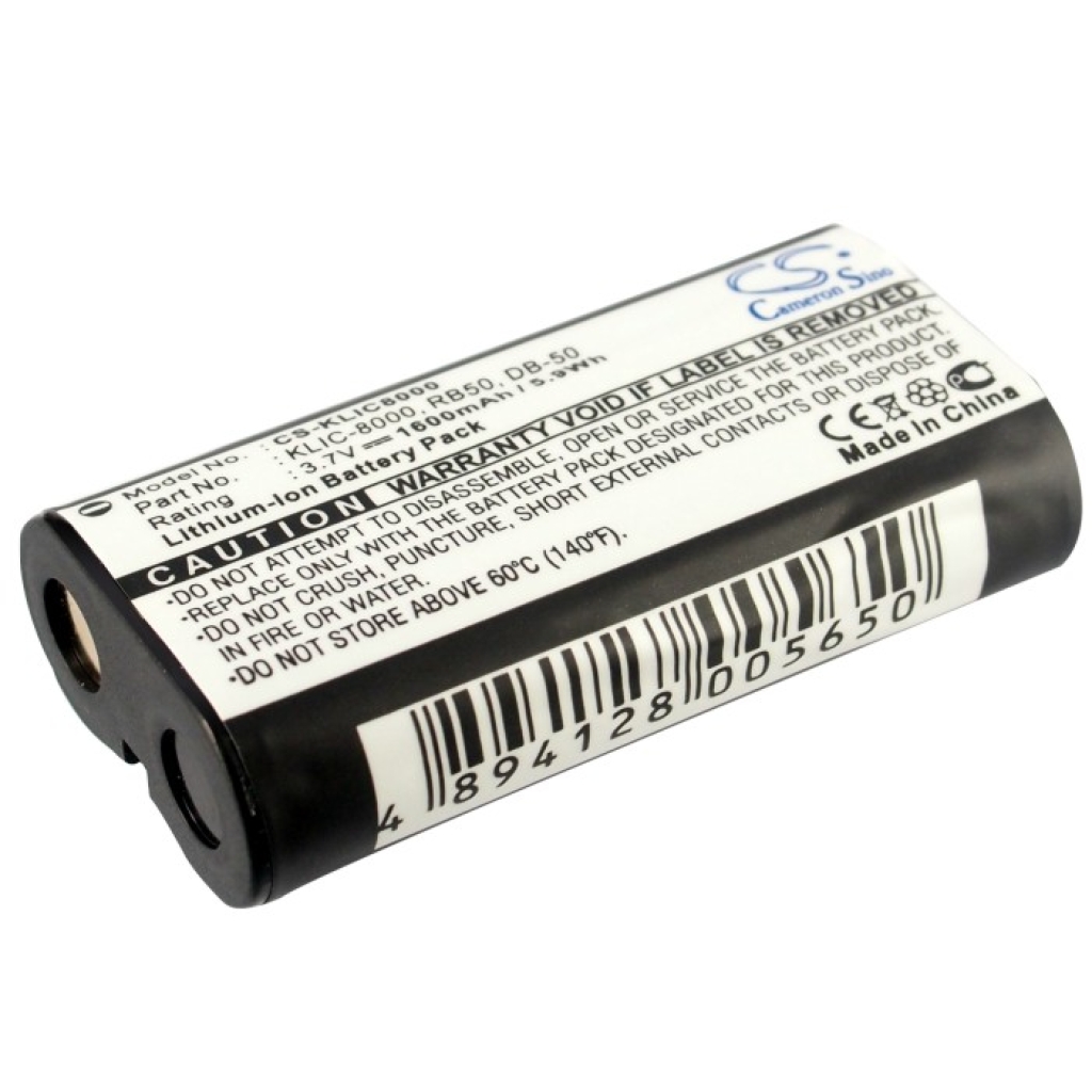 Batterier Ersätter KLIC-8000