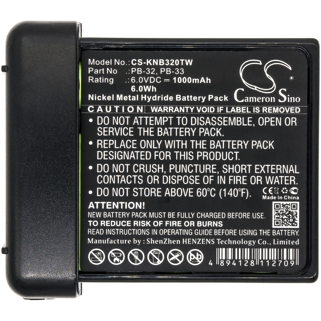 Batterier till radioapparater Kenwood CS-KNB320TW