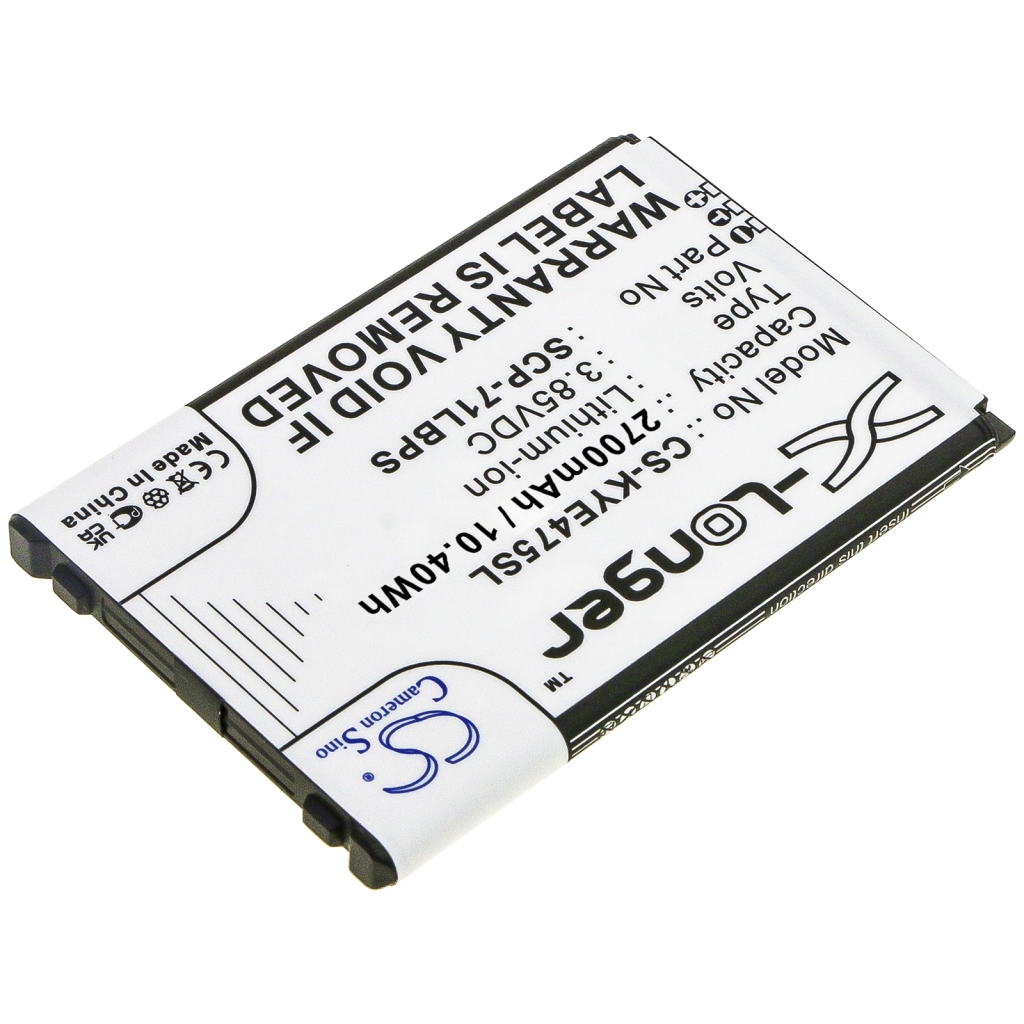 Batterier till mobiltelefoner Kyocera CS-KYE475SL