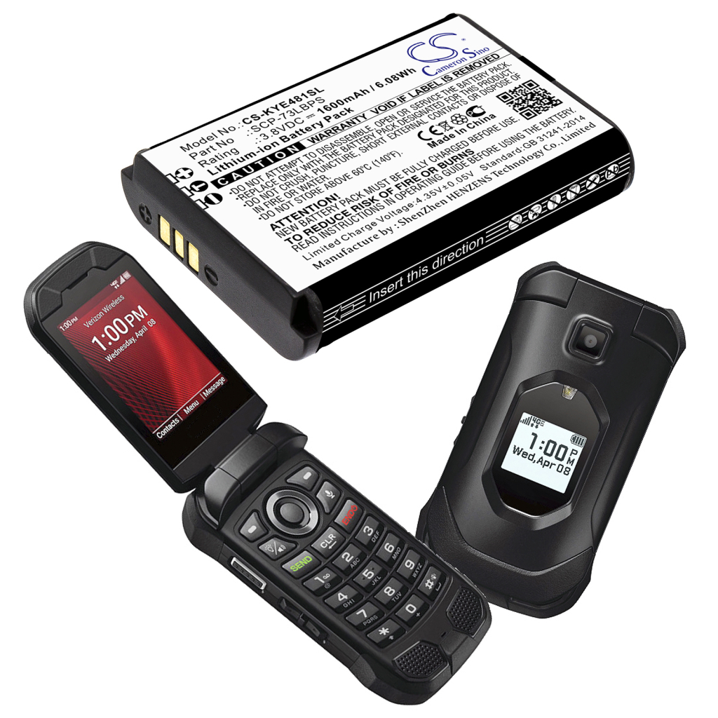 Batterier till mobiltelefoner Kyocera CS-KYE481SL