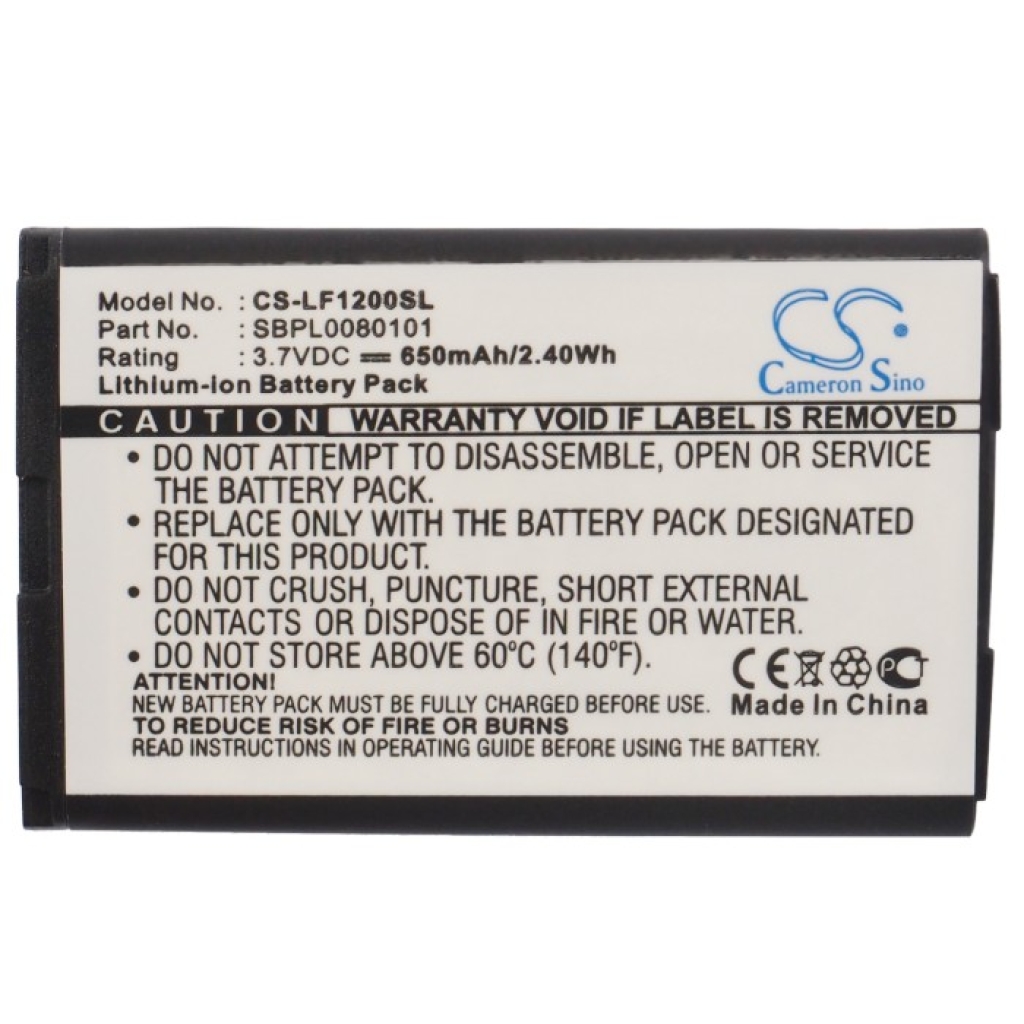 Compatible battery replacement for LG SBPL0080101