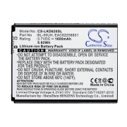 CS-LKD620SL<br />Batteries for   replaces battery EAC62258701