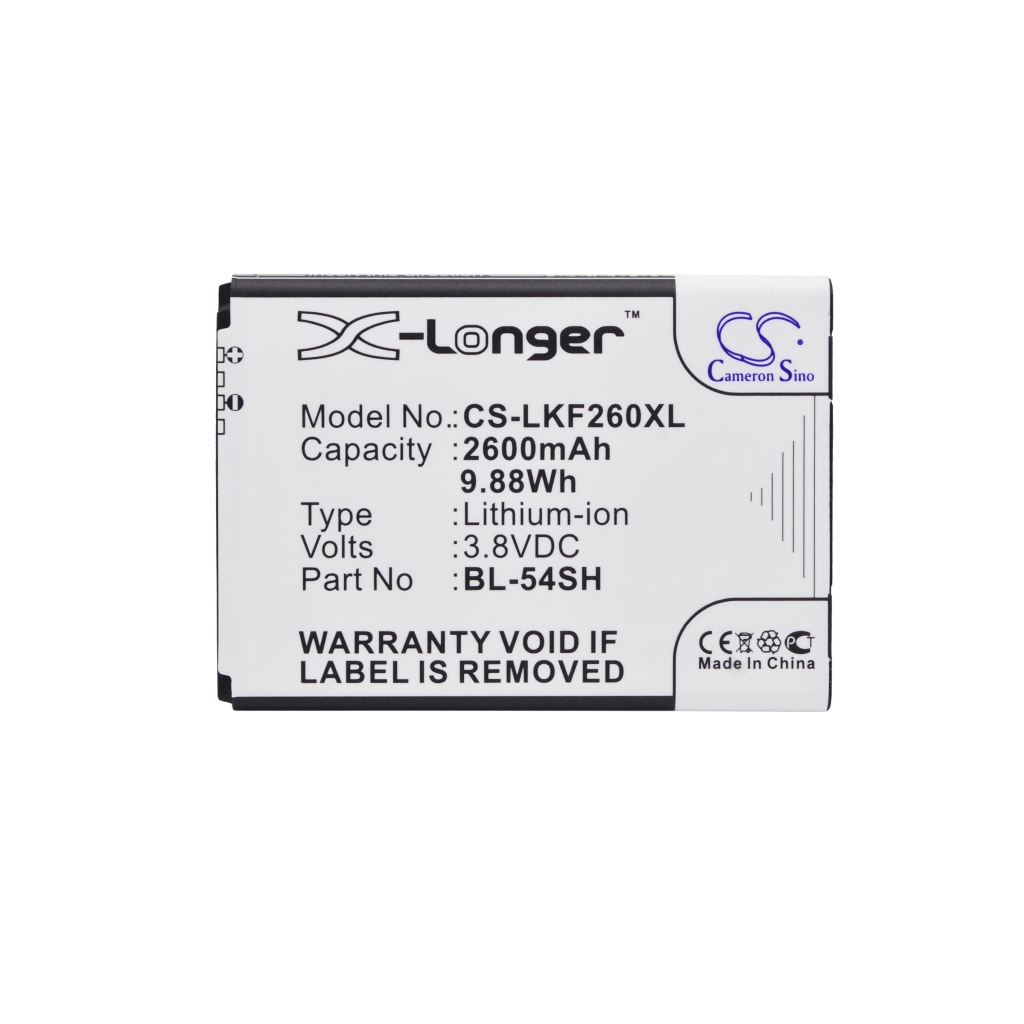 Batterier för medicintekniska produkter Lg CS-LKF260XL
