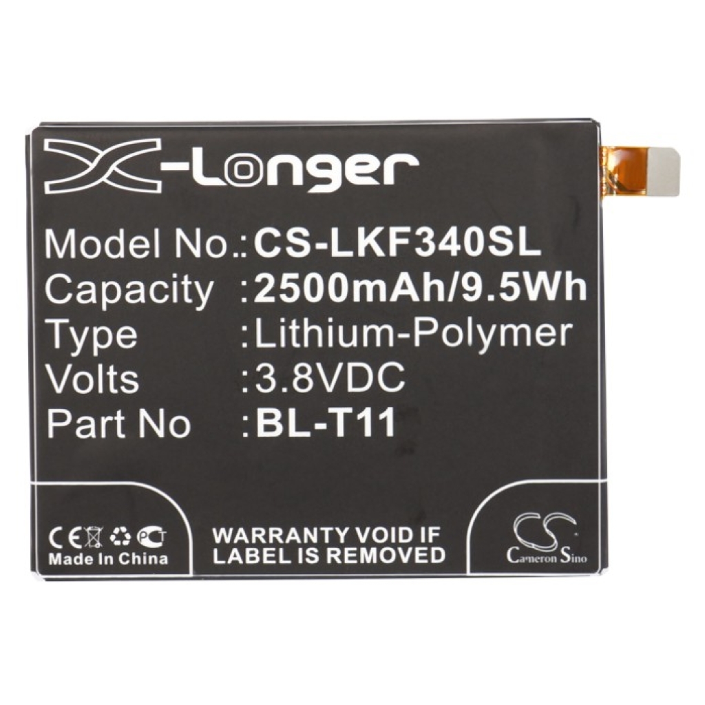 Batterier till mobiltelefoner LG CS-LKF340SL