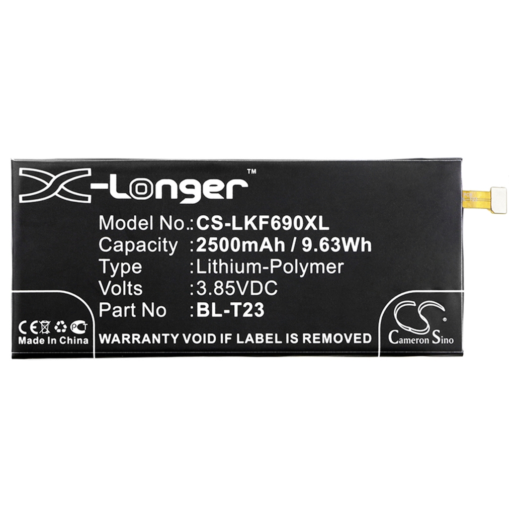 Batterier till mobiltelefoner LG CS-LKF690XL