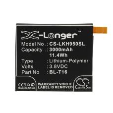 Compatible battery replacement for LG BL-T16,EAC62718201