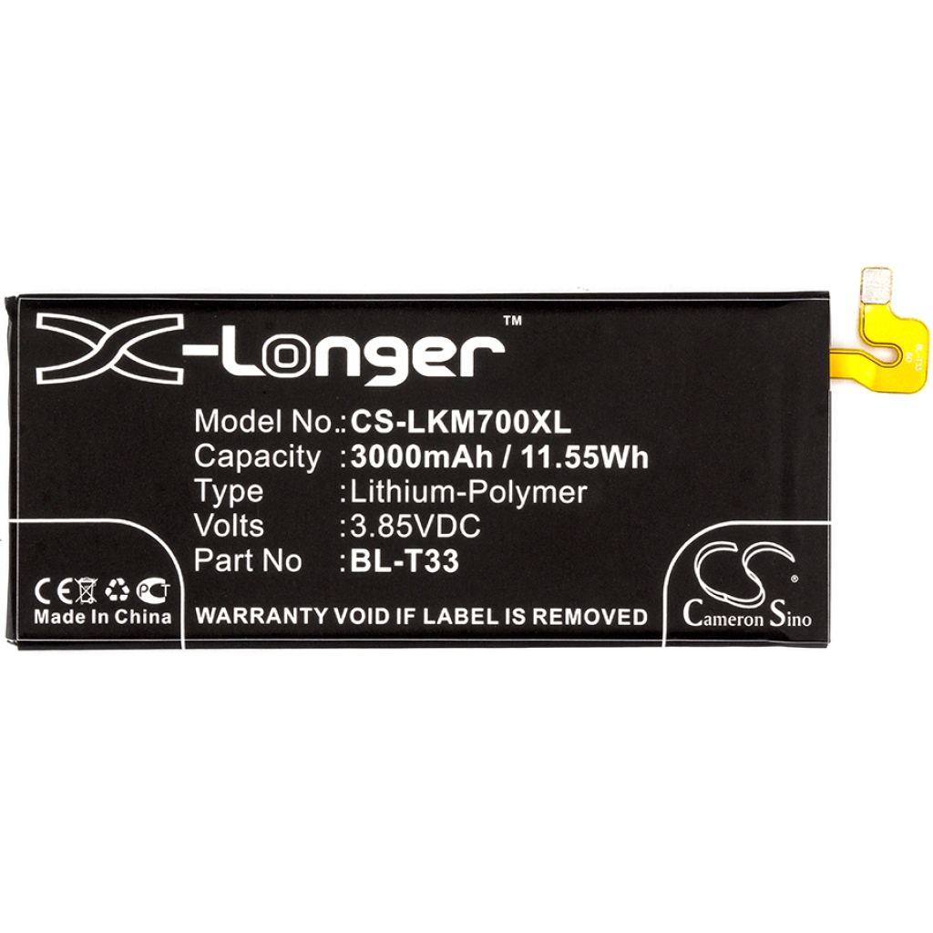 Batterier till mobiltelefoner LG CS-LKM700XL