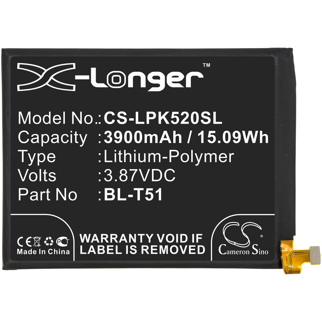 Batterier till mobiltelefoner LG CS-LPK520SL