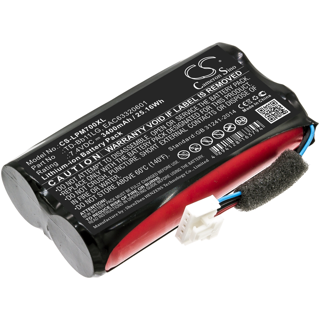 Batterier till högtalare Lg CS-LPM700XL