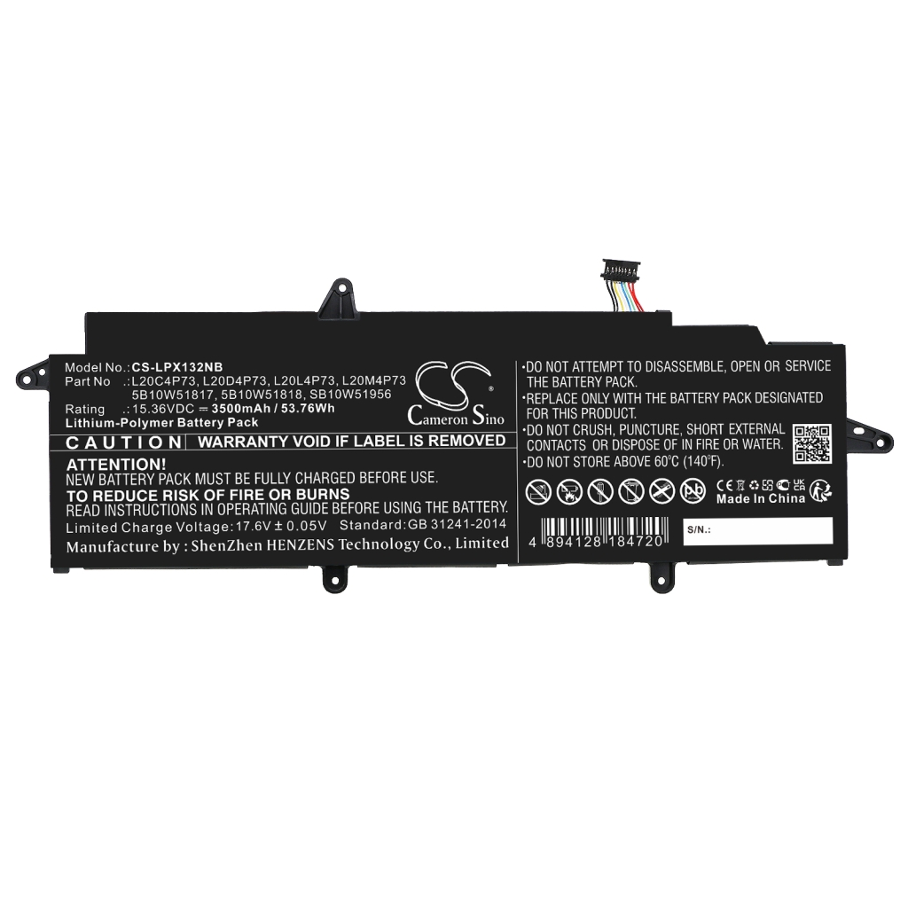 Battery Replaces 5B10W51825