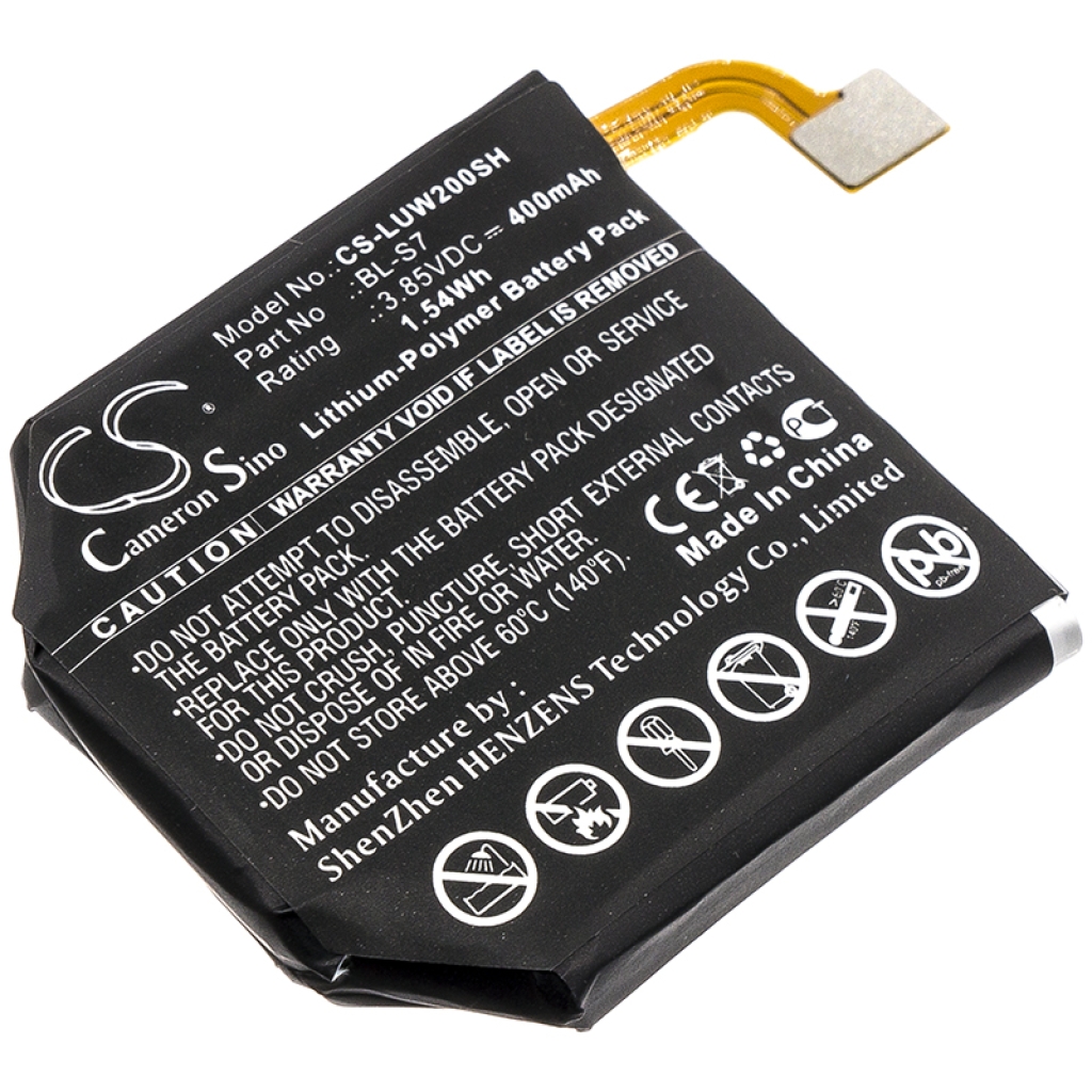 Batterier för smarta klockor Lg CS-LUW200SH