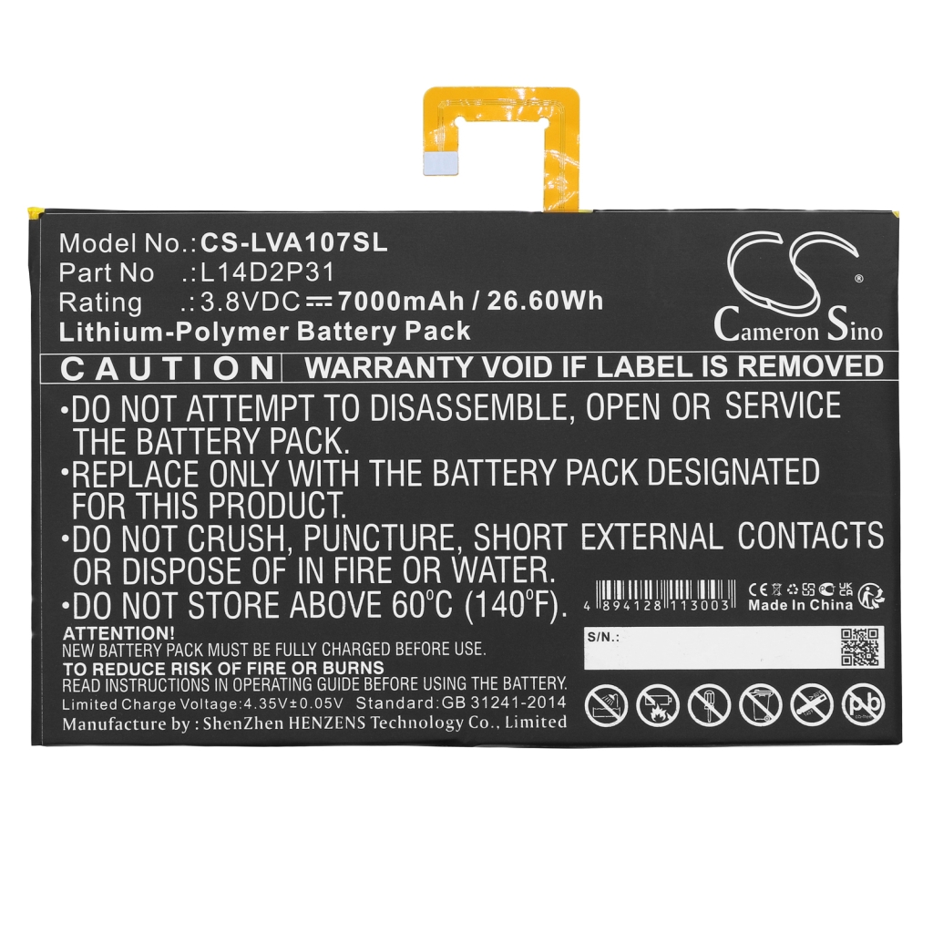 Batterier Ersätter TB-X704N