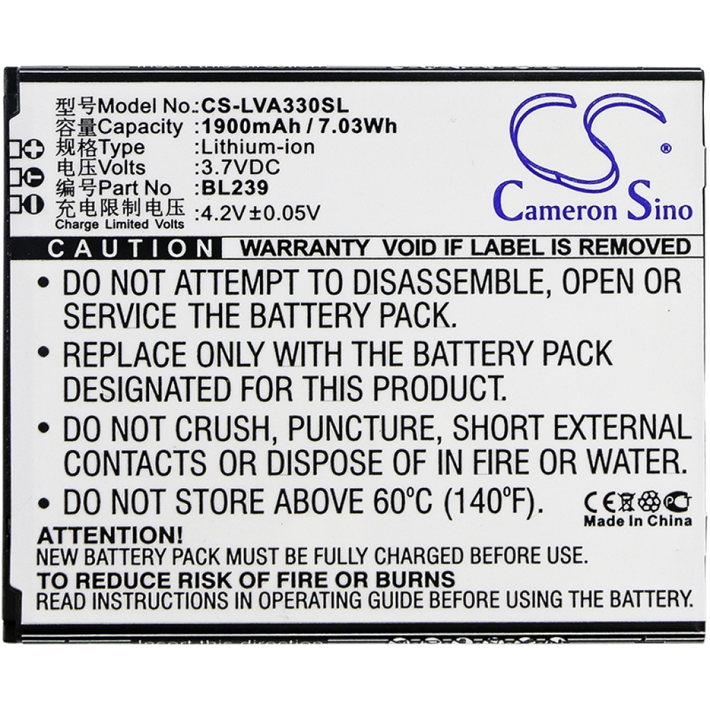 Tablet Battery Lenovo CS-LVA330SL