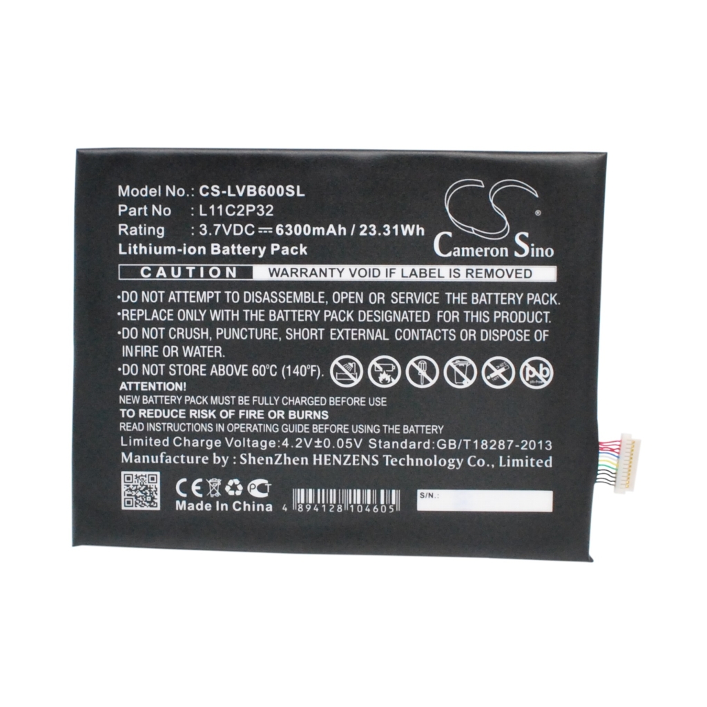 Batterier för surfplattor Lenovo CS-LVB600SL