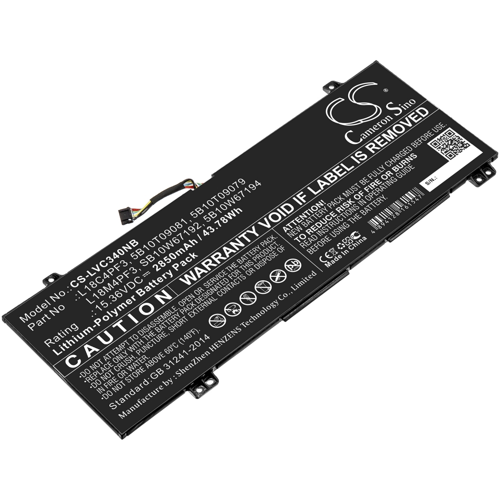 Batterier Ersätter IdeaPad C340-14API