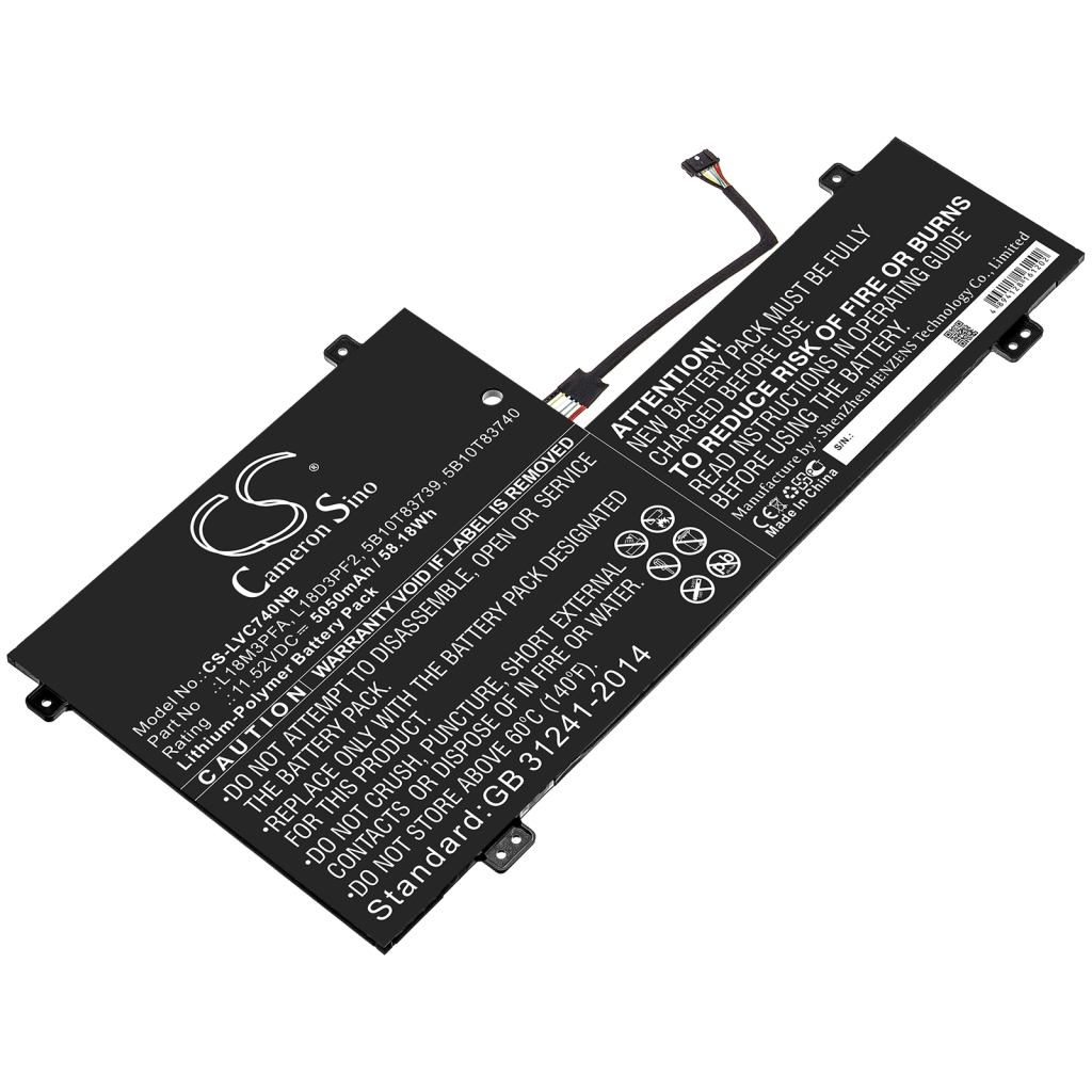 Batterier till bärbara datorer Lenovo CS-LVC740NB