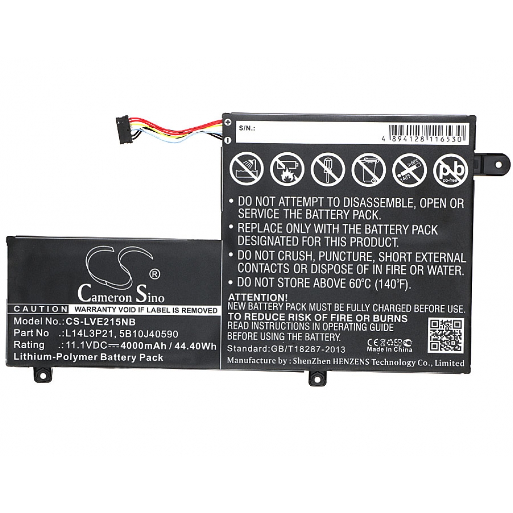 Batterier Ersätter IdeaPad 310S-14AST(80UL)