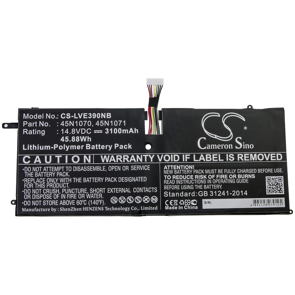 Batterier Ersätter ThinkPad X1 Carbon 3448-24U