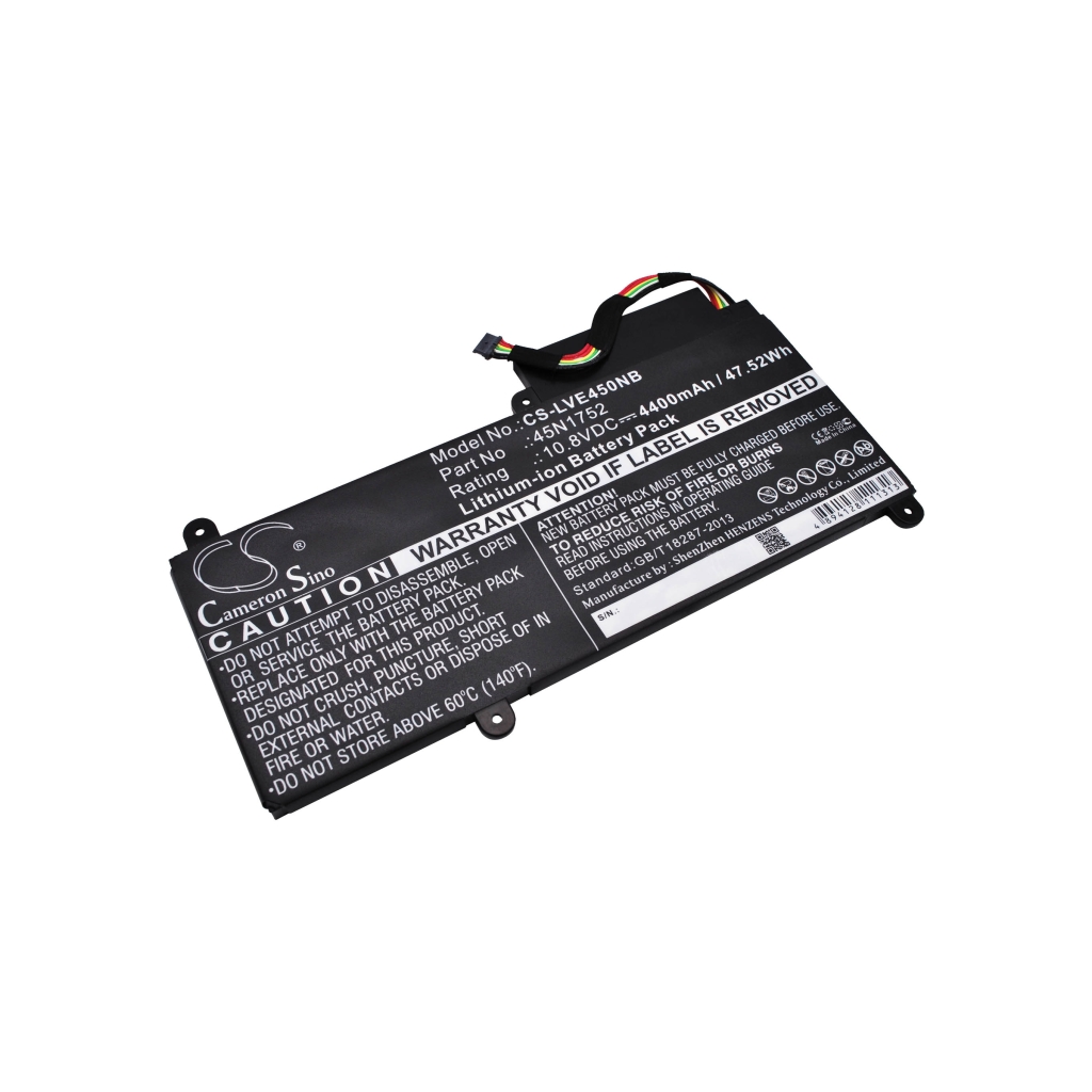 Batterier Ersätter ThinkPad E450C(20EHA001CD)
