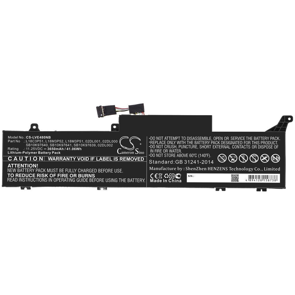 Battery Replaces L18M3P52