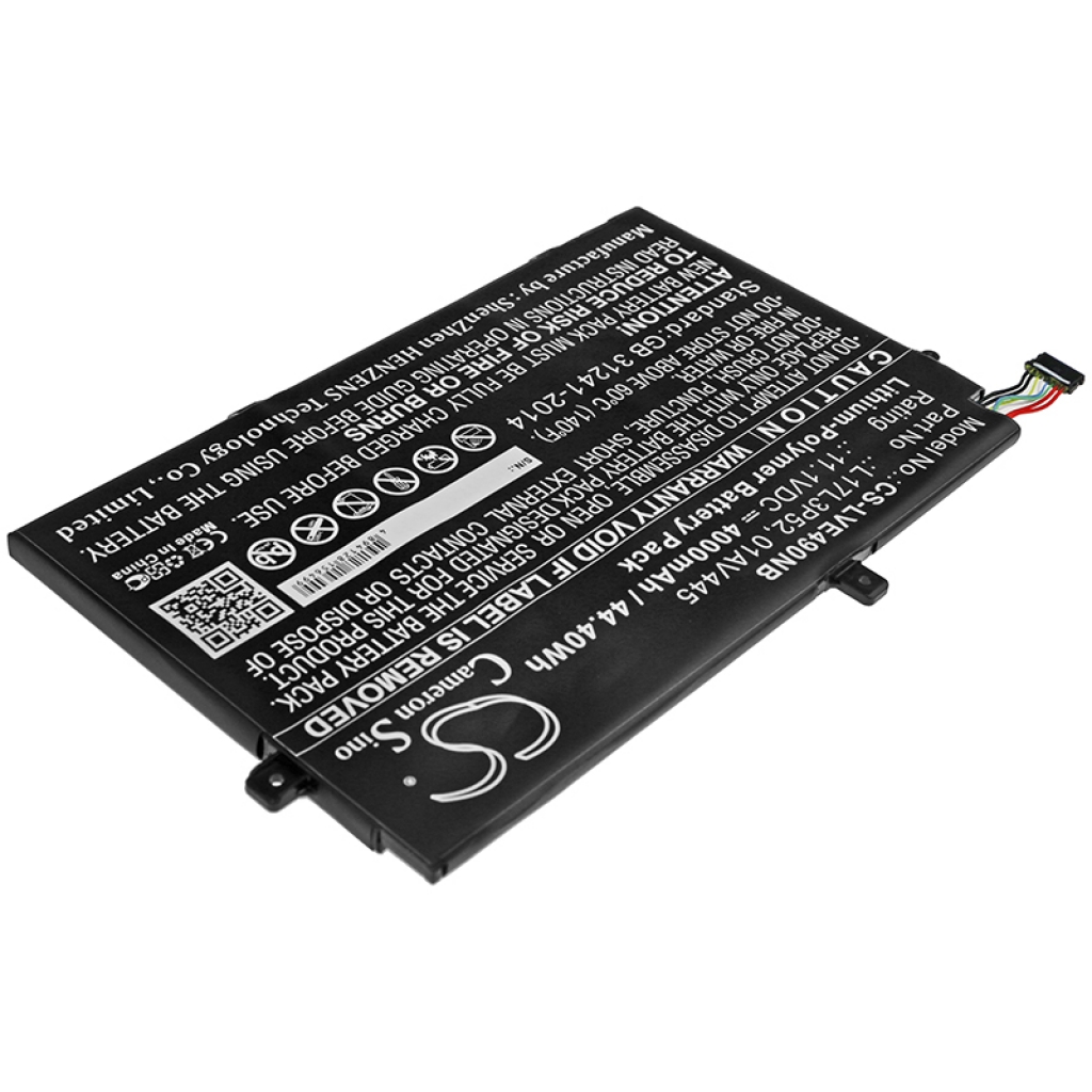Batterier Ersätter ThinkPad E590(20NB002XCD)