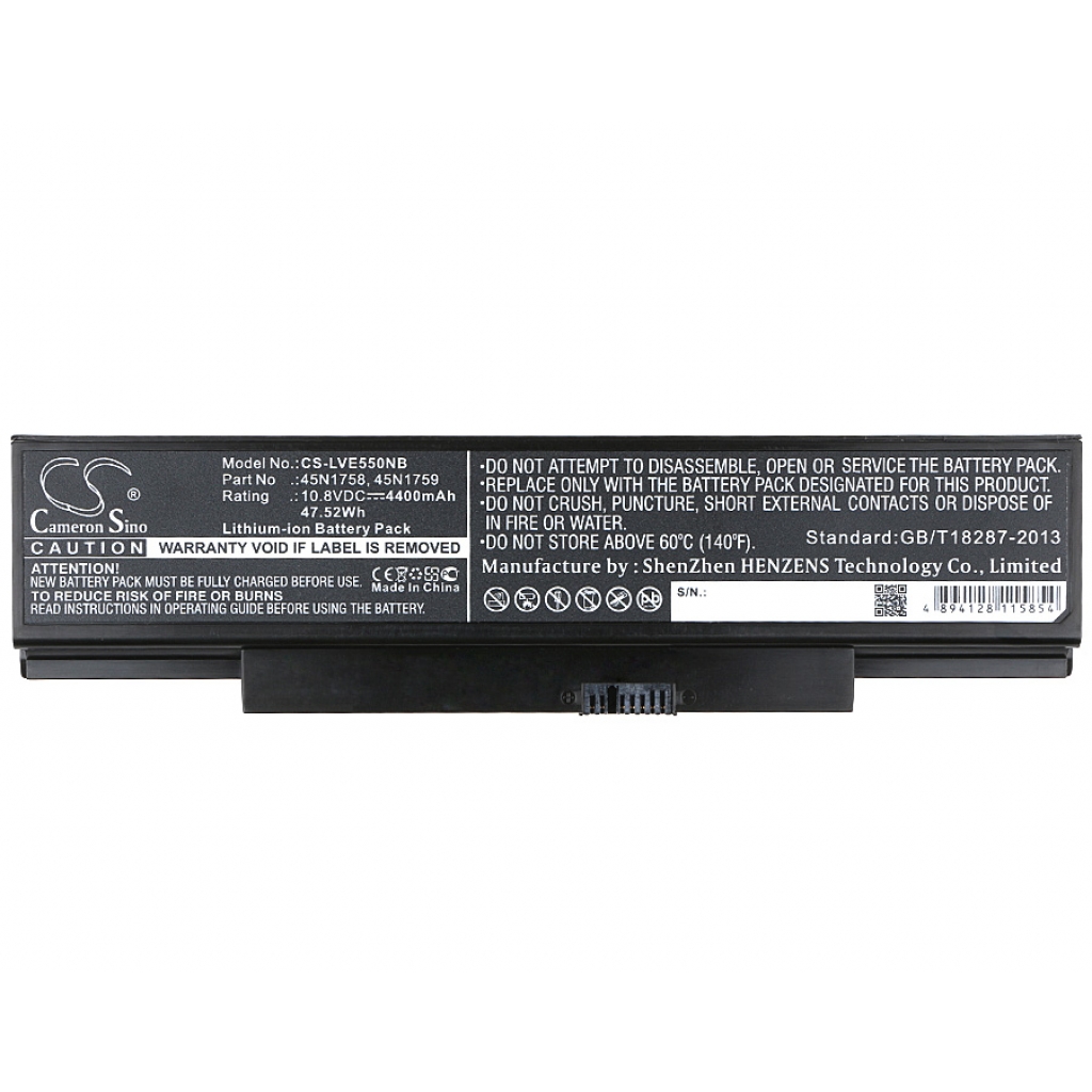 Batterier Ersätter ThinkPad E550(20DFA05DCD)